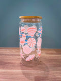 Seashell Beach Cup with a Bamboo Lid