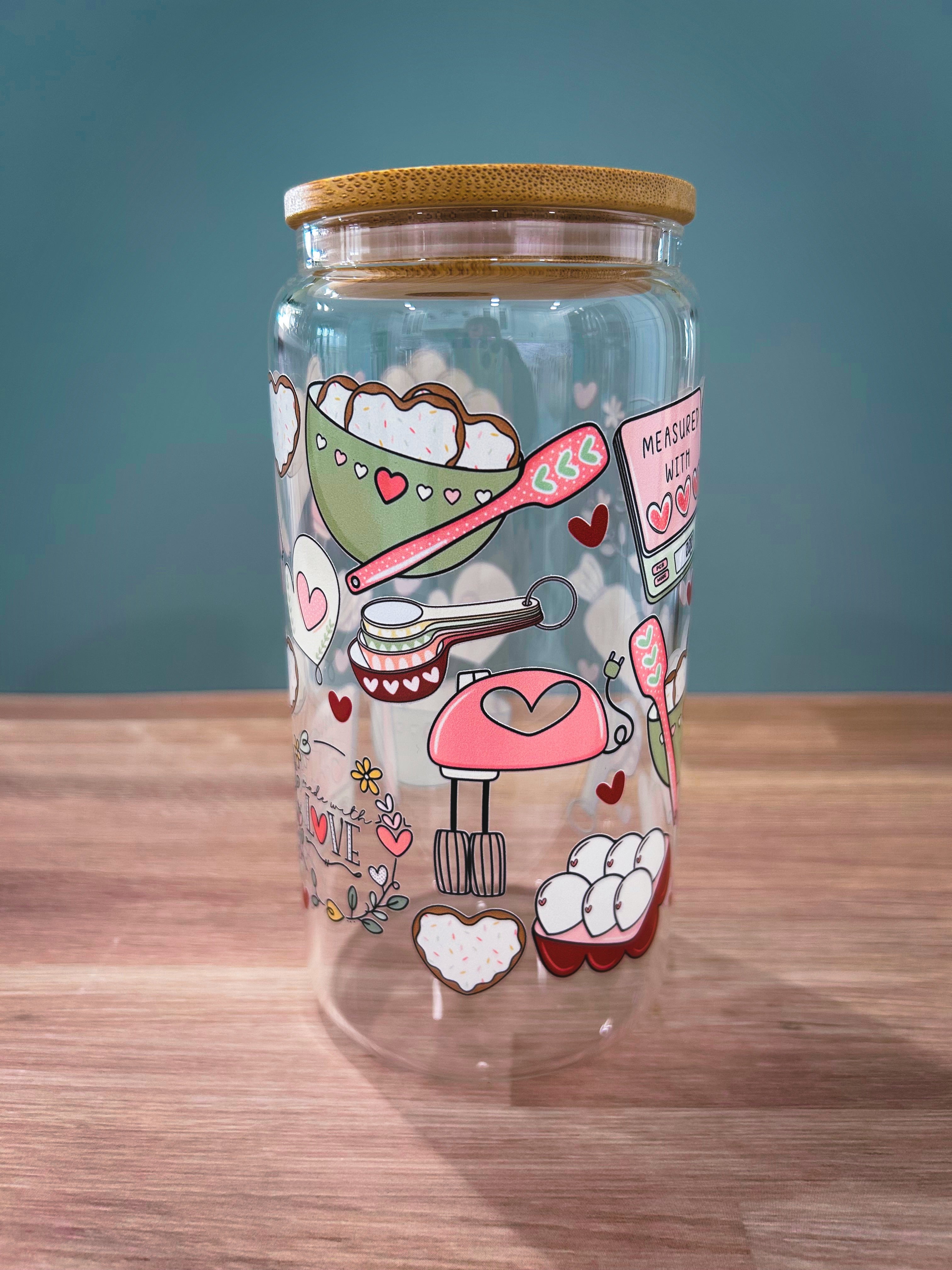 Sun Baking Day Cup with a Bamboo Lid
