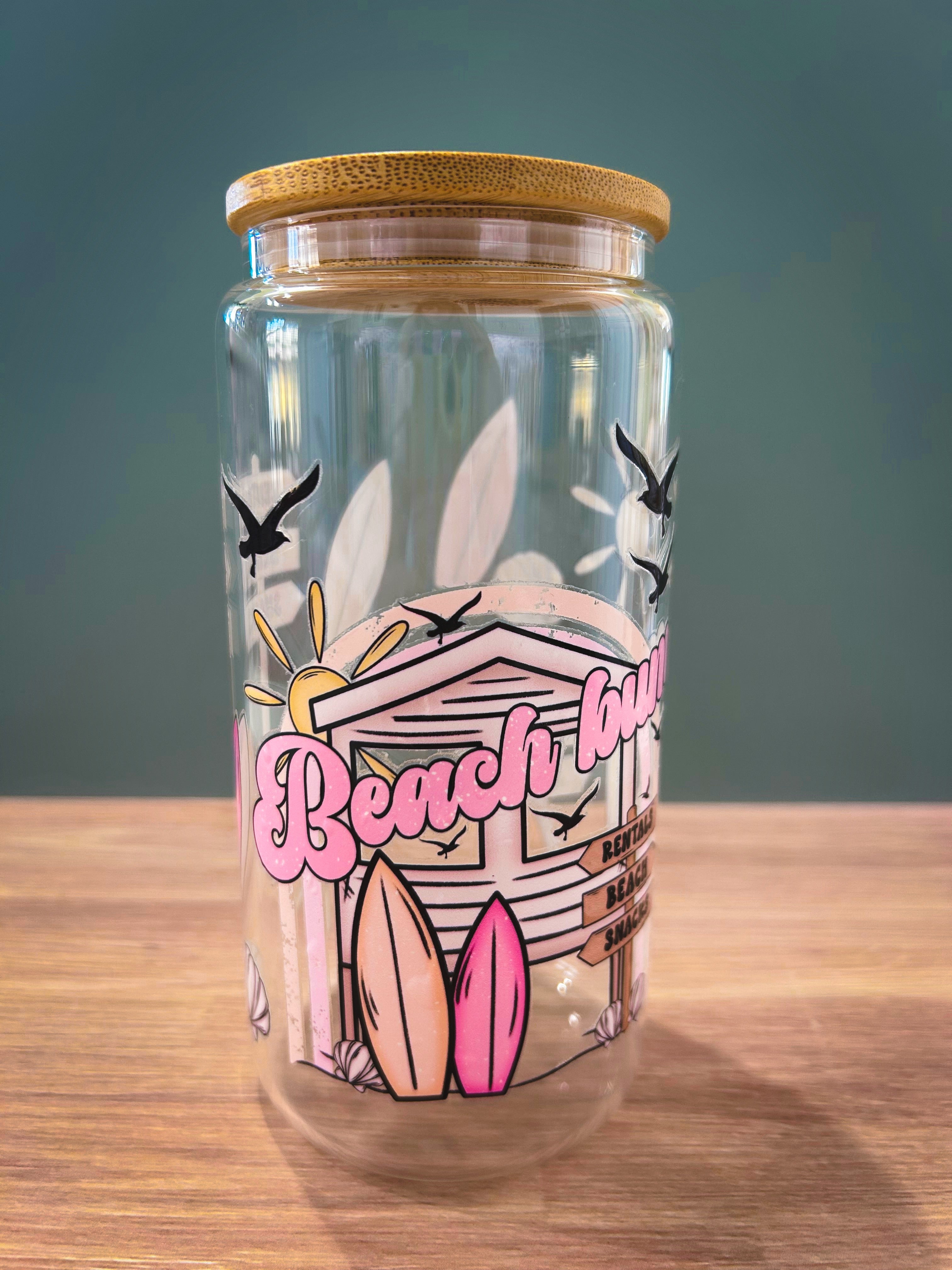 Beach Bum Cup with a Bamboo Lid