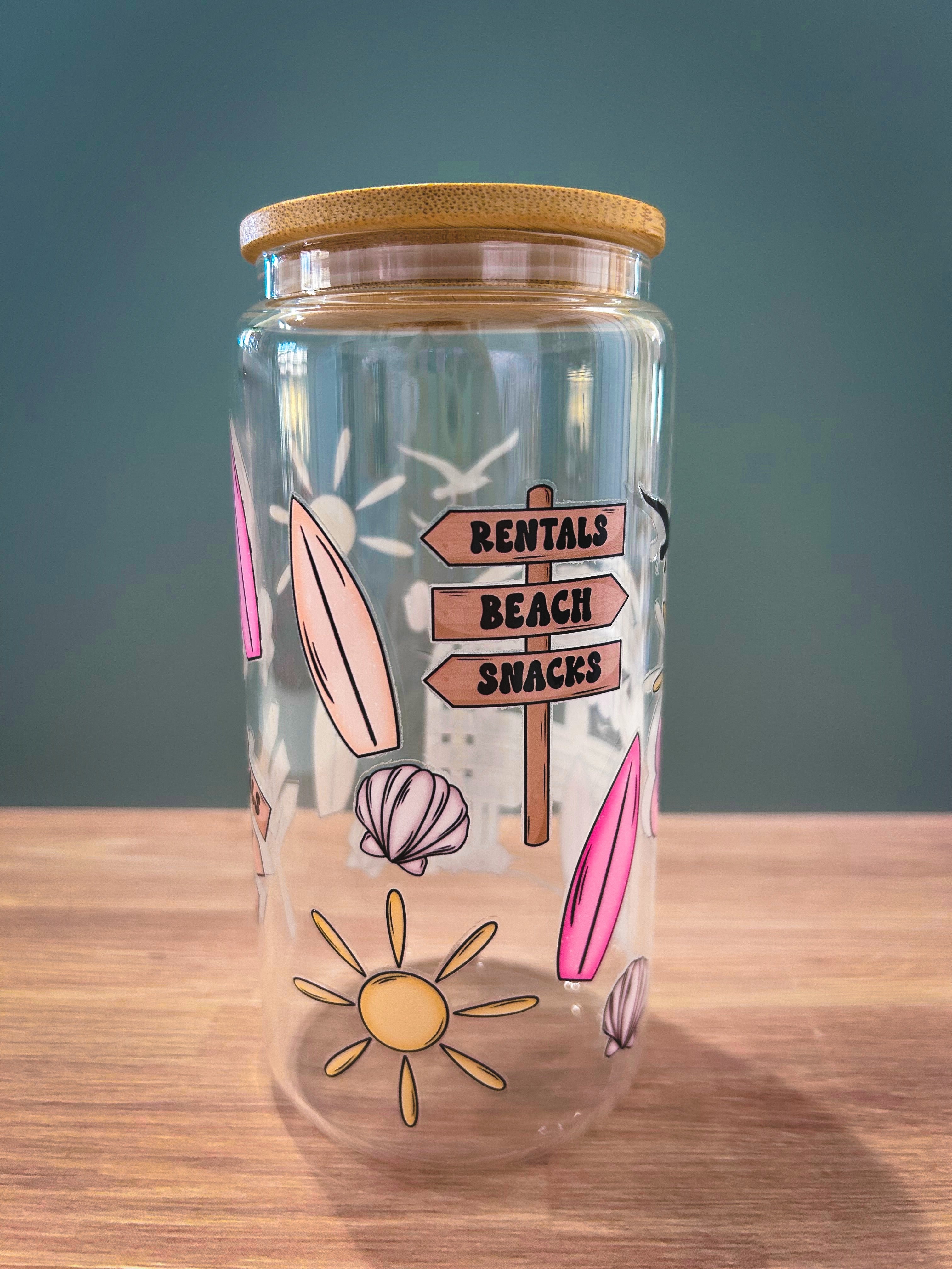 Beach Bum Cup with a Bamboo Lid